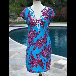 Lilly Pulitzer size M dress / swim cover red coral